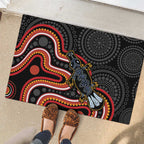 Indigenous Platypus Australia Rubber Doormat Australian Aboriginal Art Proud