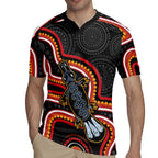 Indigenous Platypus Australia Rugby Jersey Australian Aboriginal Art Proud