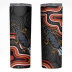 Indigenous Platypus Australia Skinny Tumbler Australian Aboriginal Art Proud
