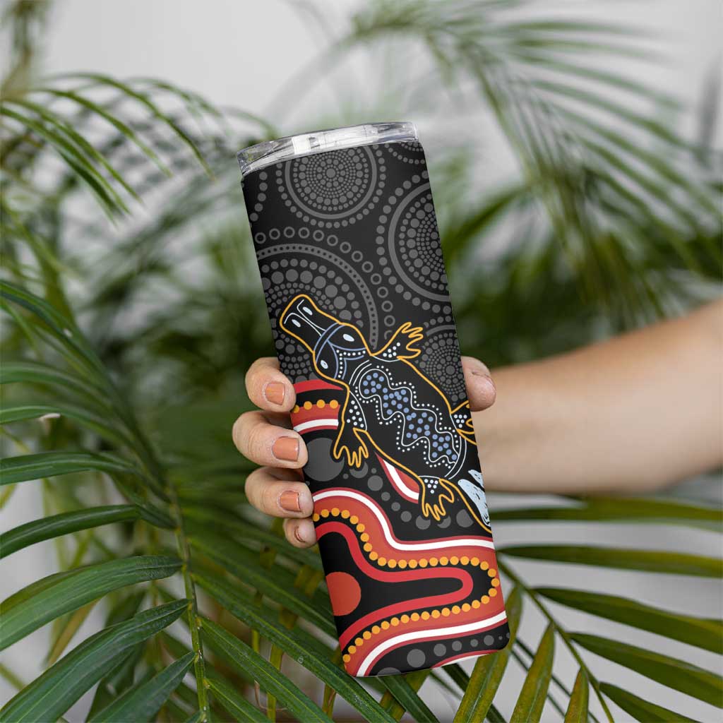 Indigenous Platypus Australia Skinny Tumbler Australian Aboriginal Art Proud