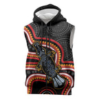 Indigenous Platypus Australia Sleeveless Zip Hoodie Australian Aboriginal Art Proud