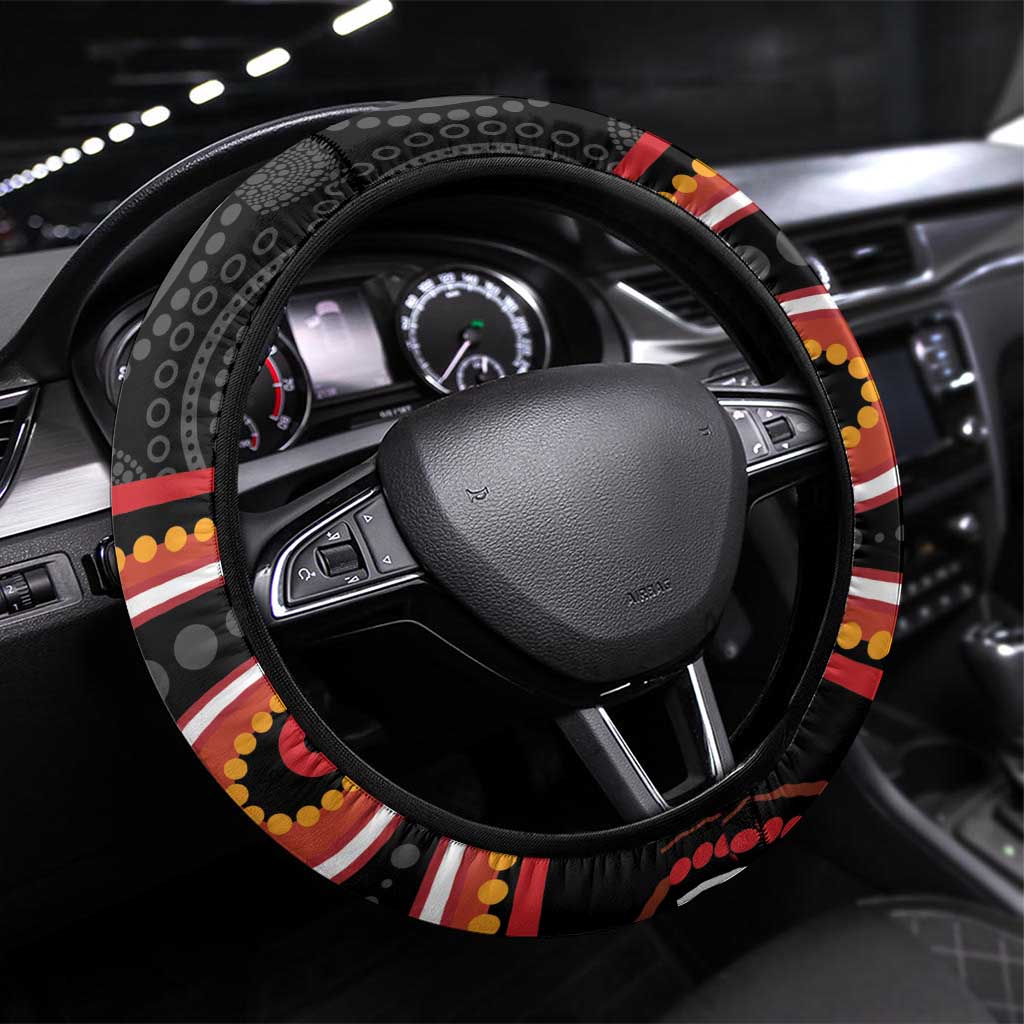 Indigenous Platypus Australia Steering Wheel Cover Australian Aboriginal Art Proud