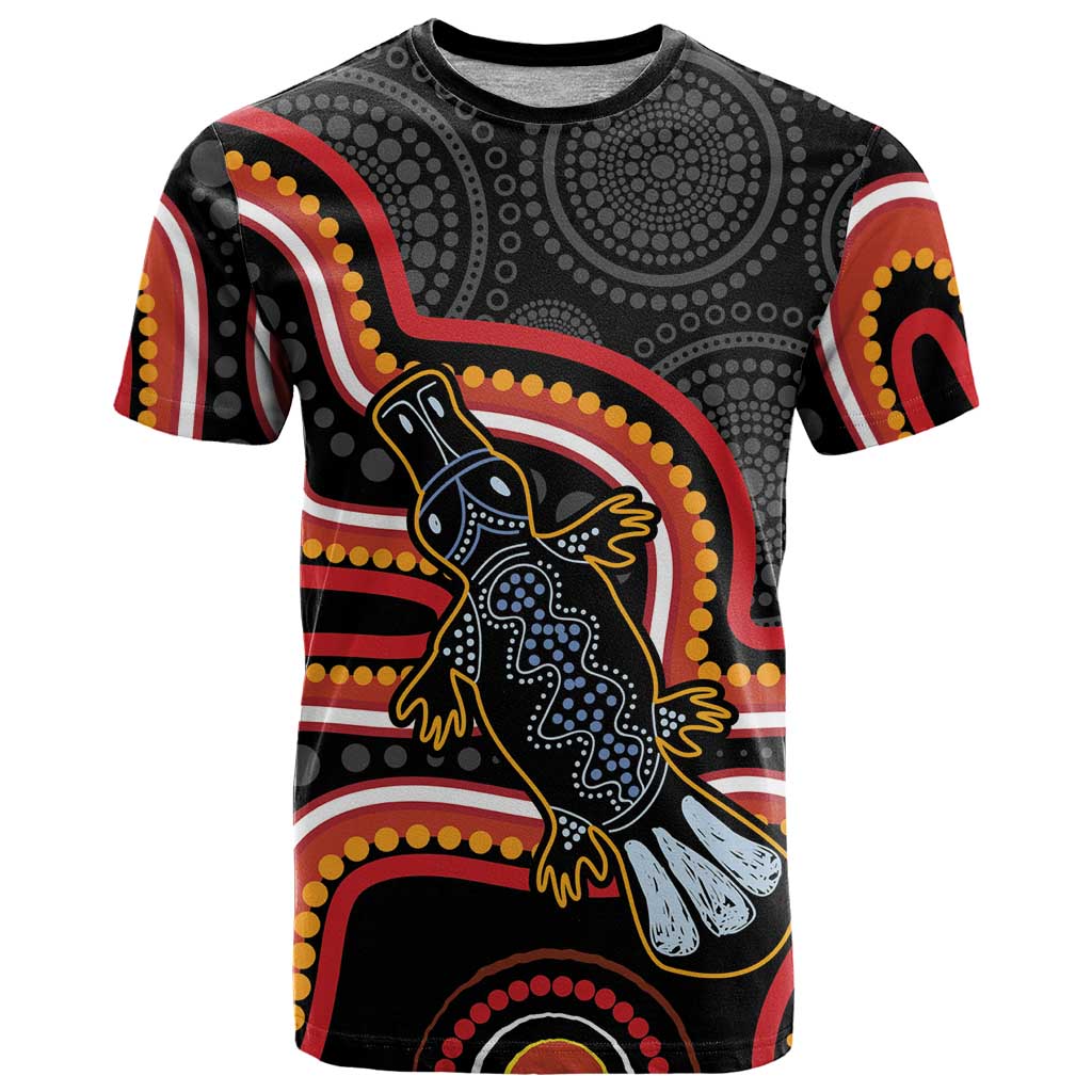 Indigenous Platypus Australia T Shirt Australian Aboriginal Art Proud