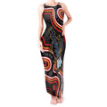 Indigenous Platypus Australia Tank Maxi Dress Australian Aboriginal Art Proud