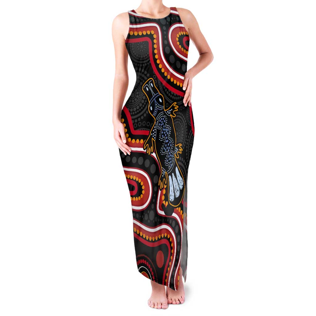 Indigenous Platypus Australia Tank Maxi Dress Australian Aboriginal Art Proud