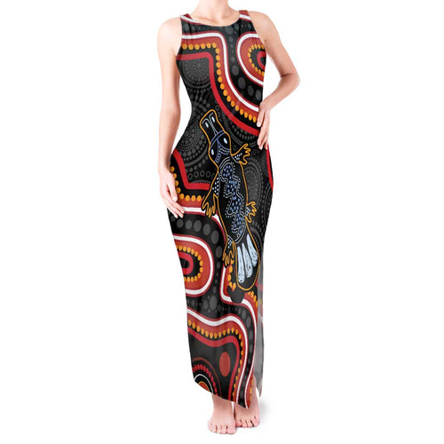 Indigenous Platypus Australia Tank Maxi Dress Australian Aboriginal Art Proud
