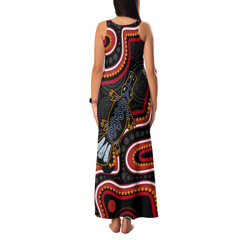 Indigenous Platypus Australia Tank Maxi Dress Australian Aboriginal Art Proud