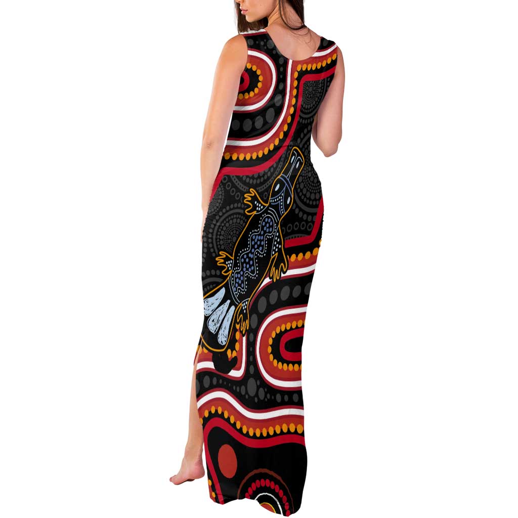 Indigenous Platypus Australia Tank Maxi Dress Australian Aboriginal Art Proud