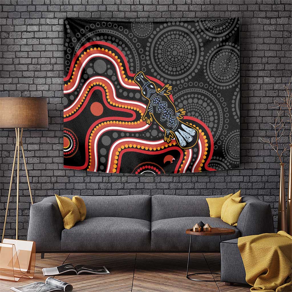 Indigenous Platypus Australia Tapestry Australian Aboriginal Art Proud