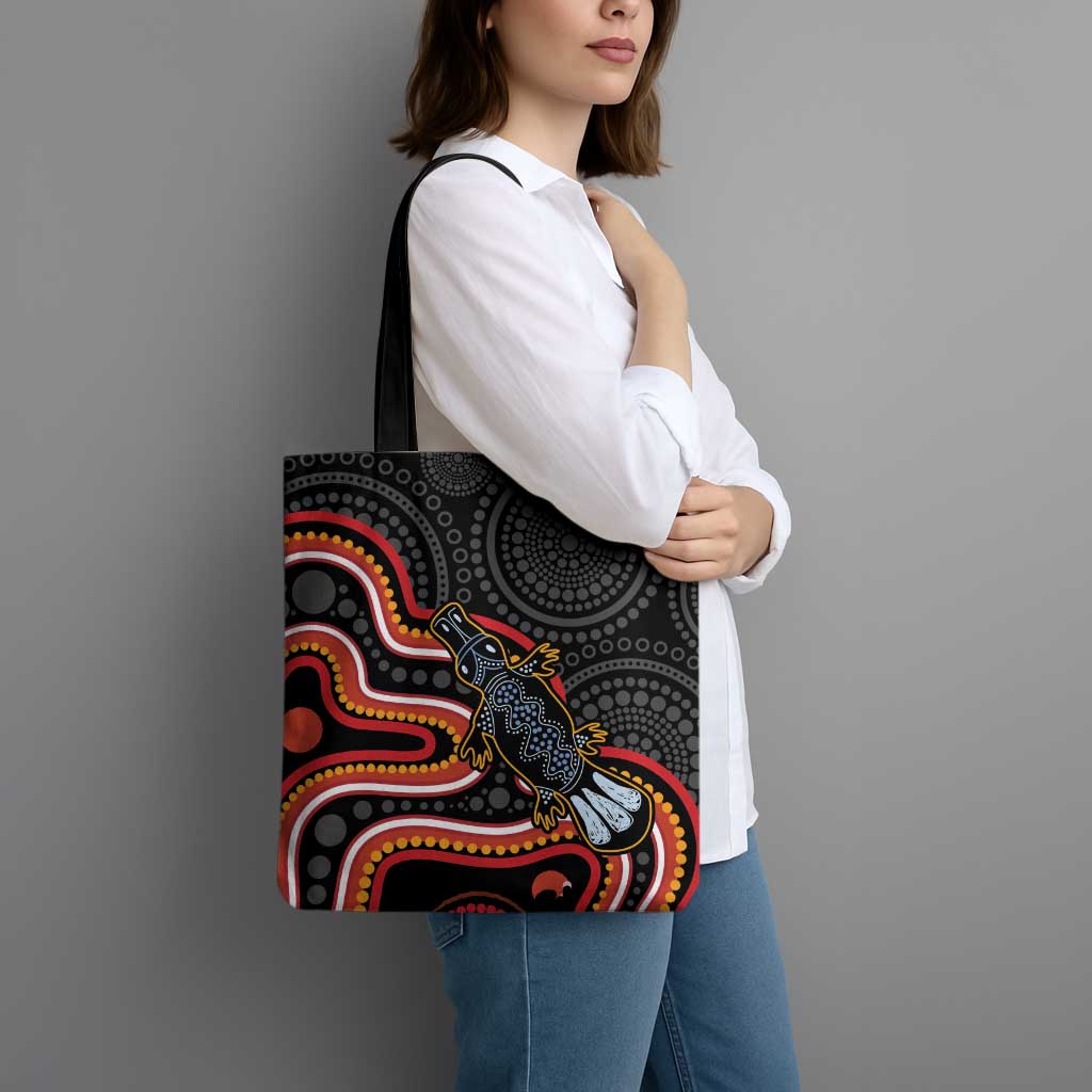 Indigenous Platypus Australia Tote Bag Australian Aboriginal Art Proud