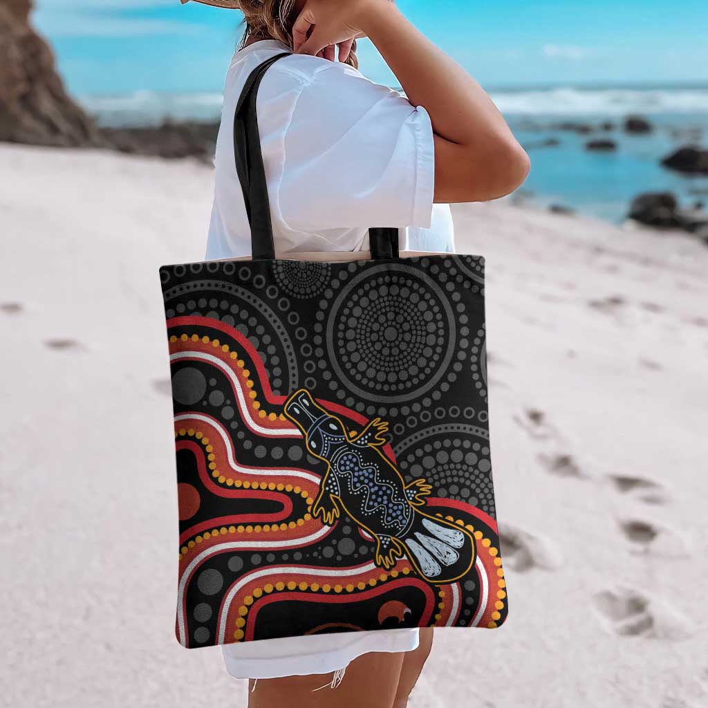 Indigenous Platypus Australia Tote Bag Australian Aboriginal Art Proud
