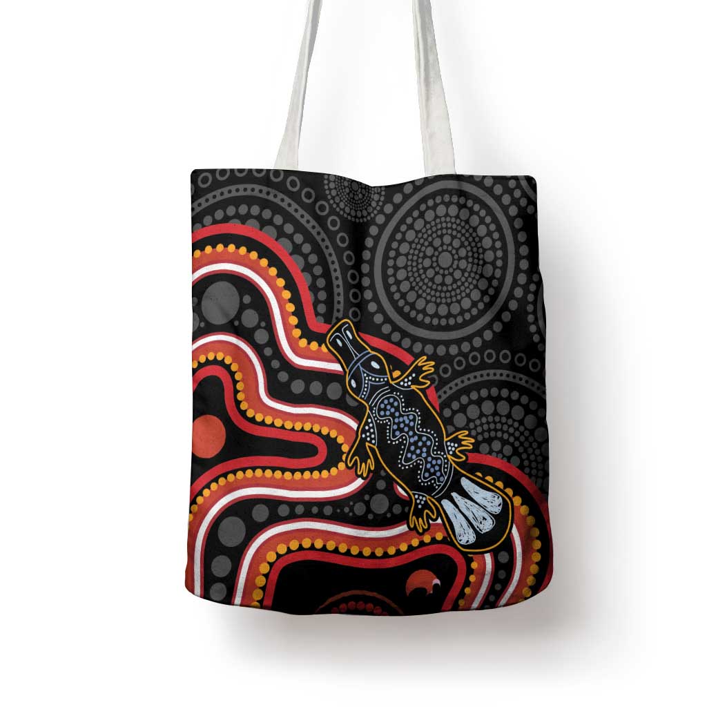 Indigenous Platypus Australia Tote Bag Australian Aboriginal Art Proud