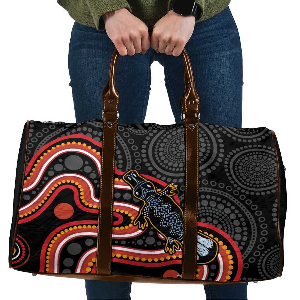 Indigenous Platypus Australia Travel Bag Australian Aboriginal Art Proud