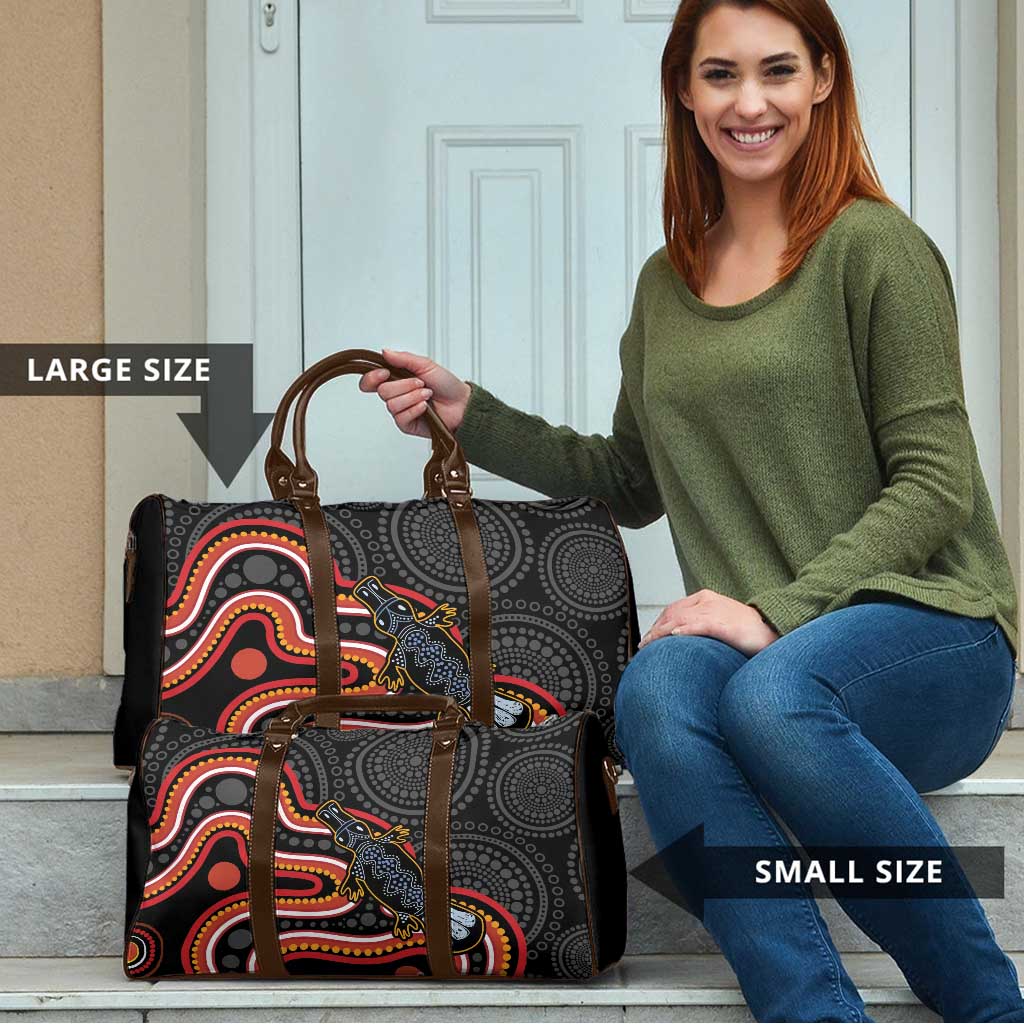 Indigenous Platypus Australia Travel Bag Australian Aboriginal Art Proud