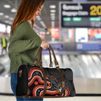 Indigenous Platypus Australia Travel Bag Australian Aboriginal Art Proud