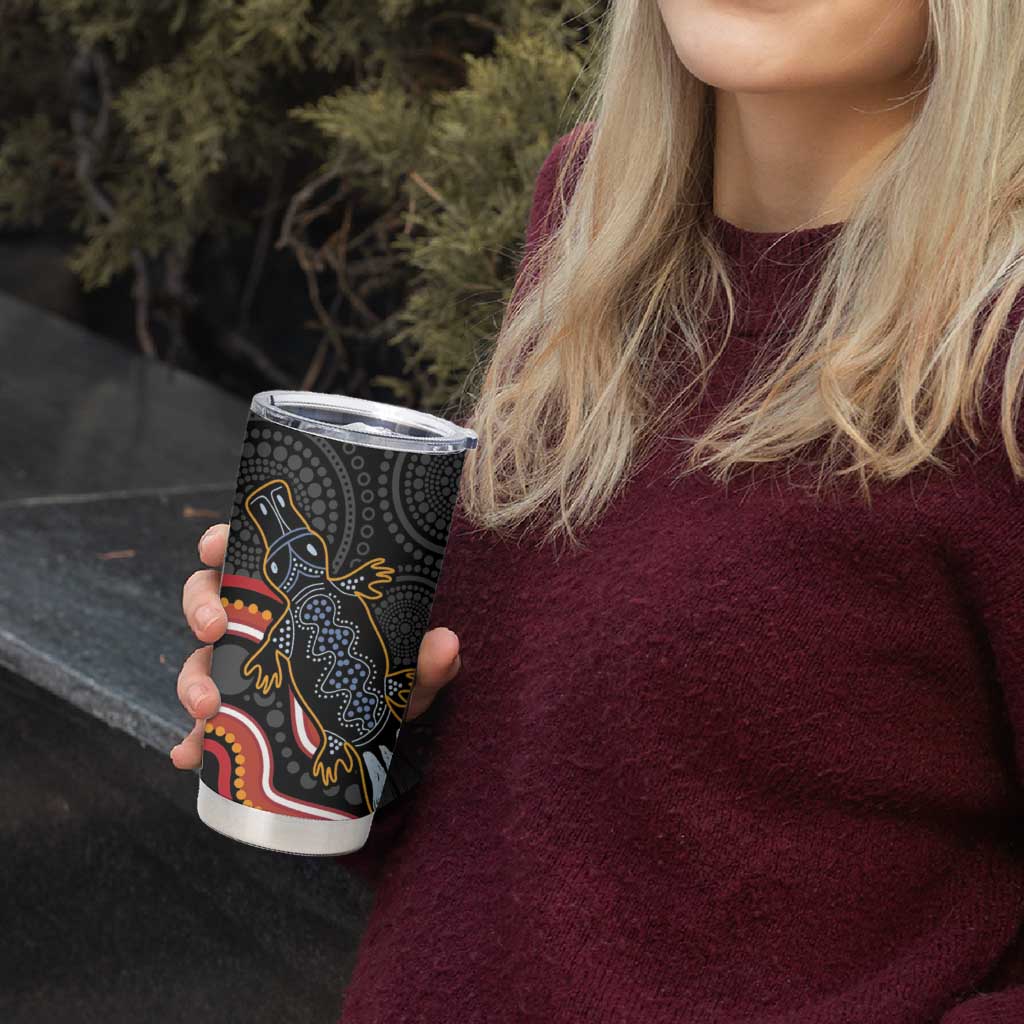 Indigenous Platypus Australia Tumbler Cup Australian Aboriginal Art Proud