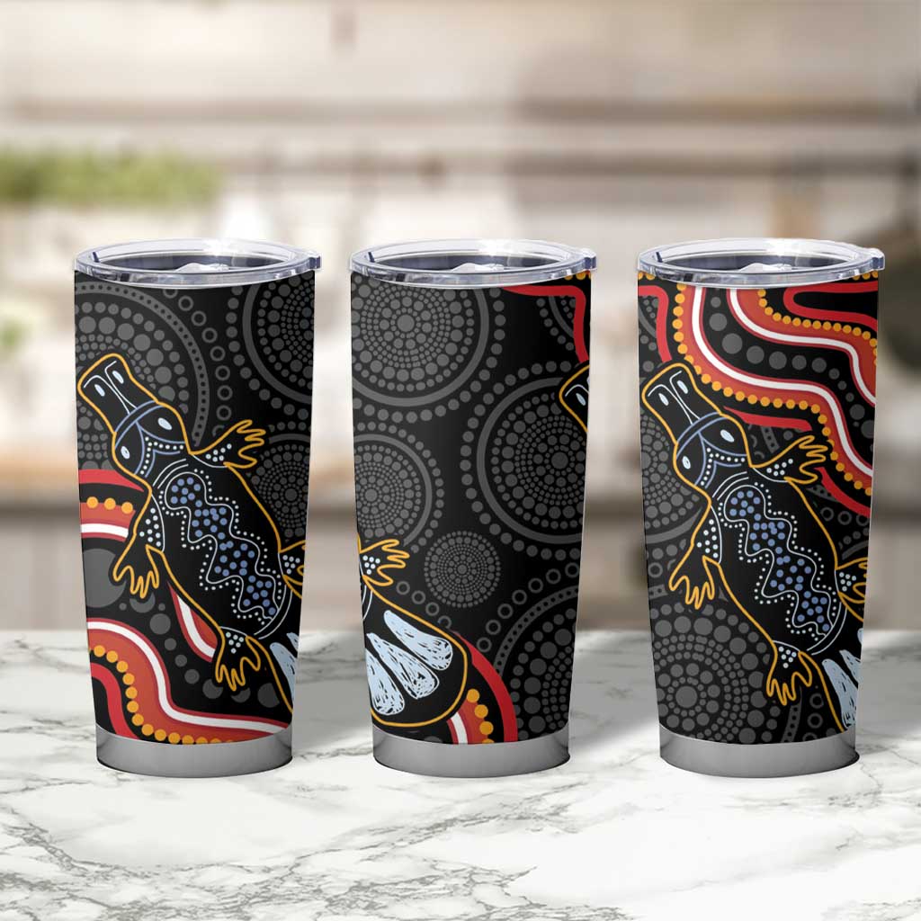 Indigenous Platypus Australia Tumbler Cup Australian Aboriginal Art Proud