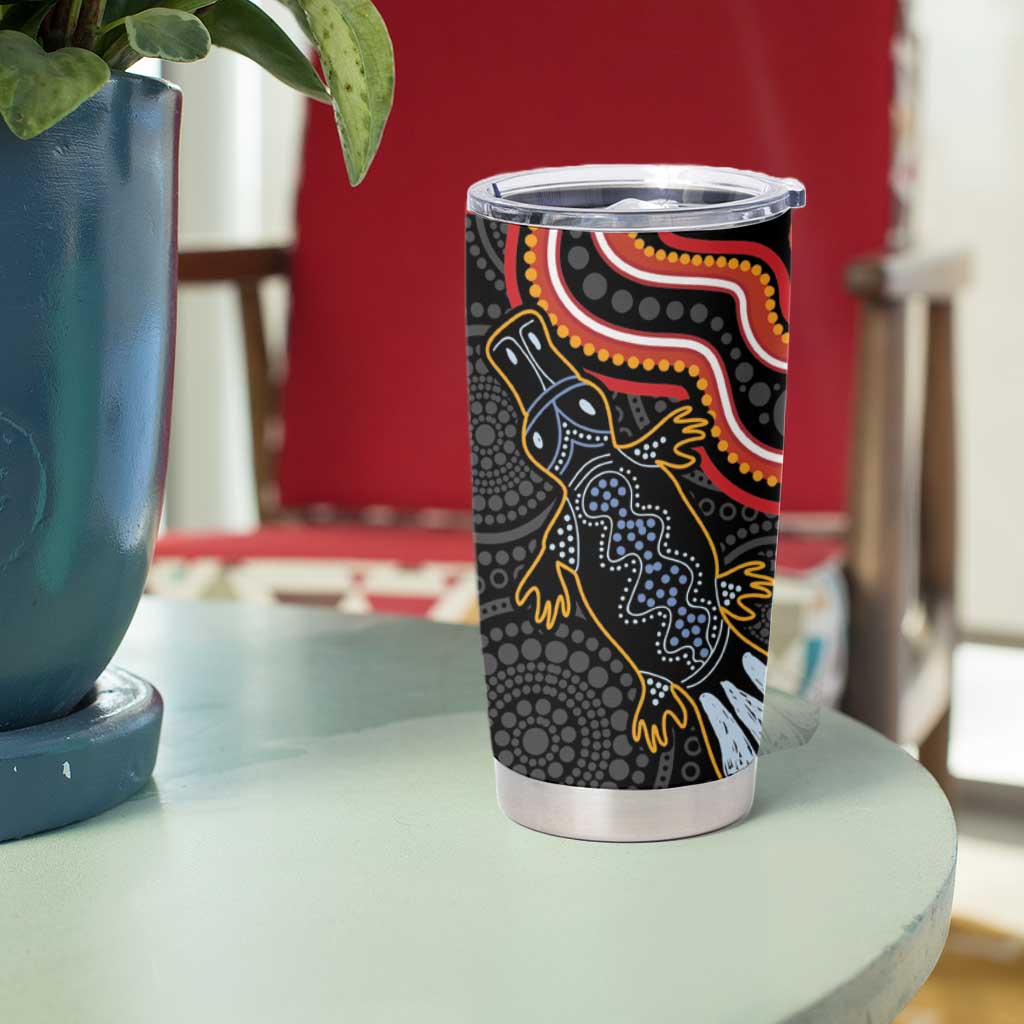 Indigenous Platypus Australia Tumbler Cup Australian Aboriginal Art Proud