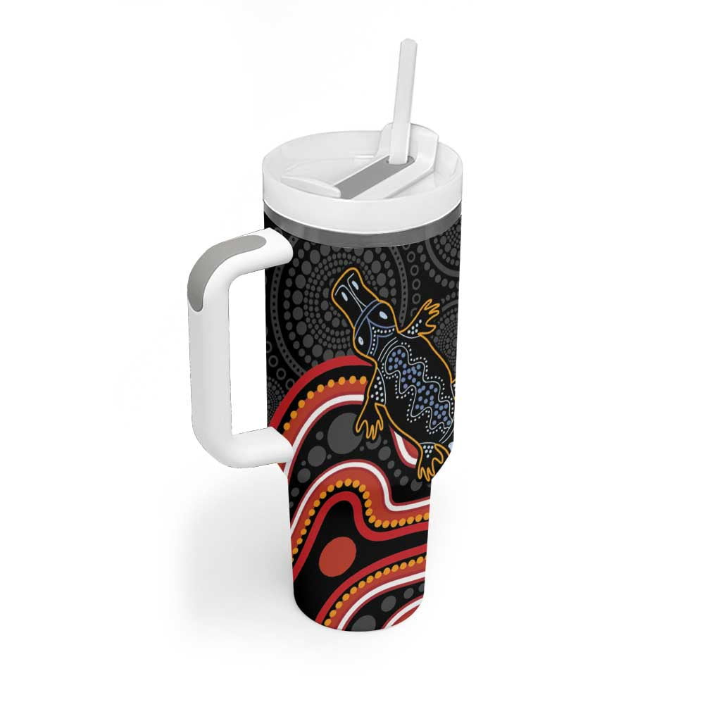 Indigenous Platypus Australia Tumbler With Handle Australian Aboriginal Art Proud