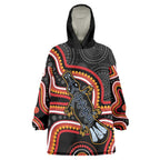 Indigenous Platypus Australia Wearable Blanket Hoodie Australian Aboriginal Art Proud