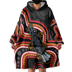 Indigenous Platypus Australia Wearable Blanket Hoodie Australian Aboriginal Art Proud