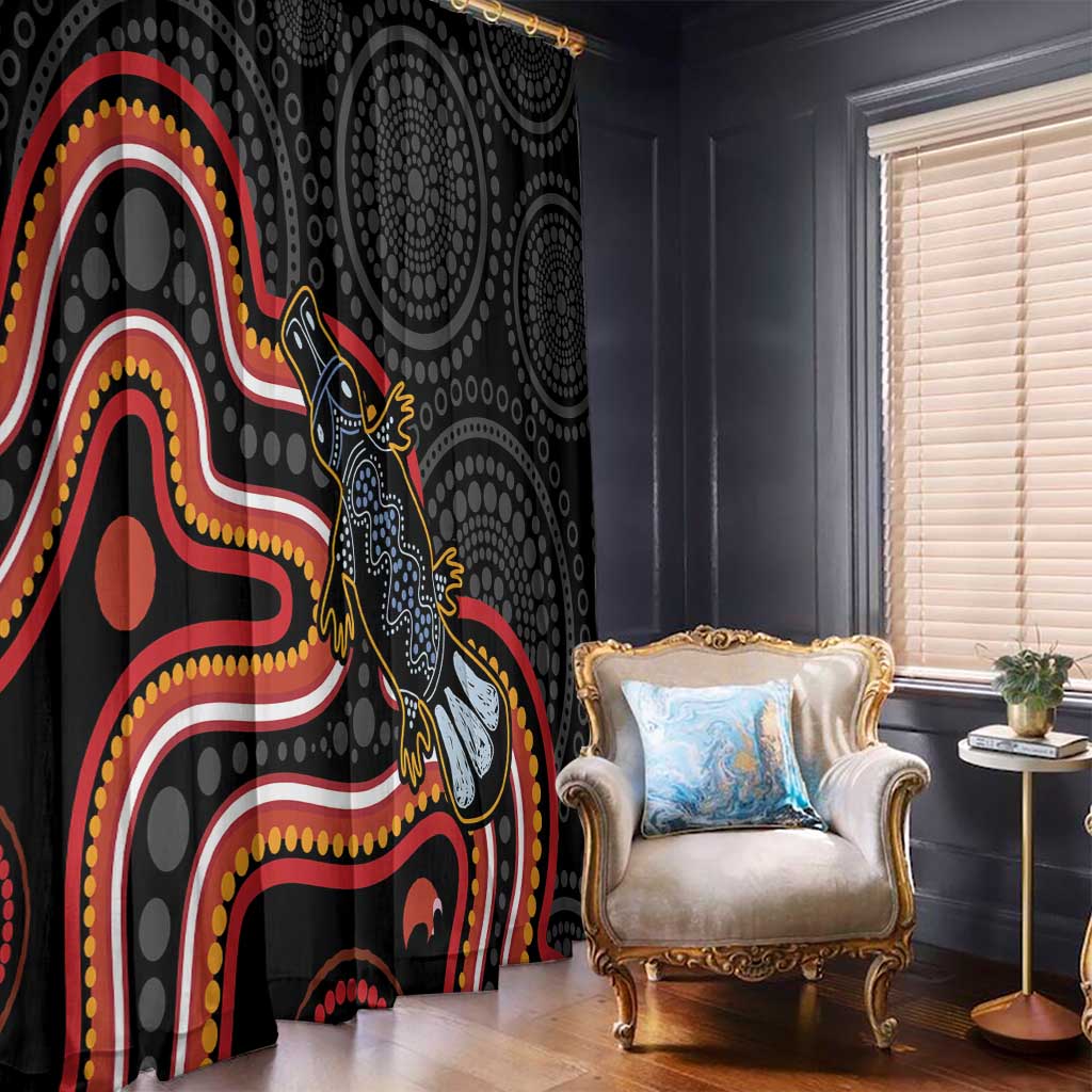 Indigenous Platypus Australia Window Curtain Australian Aboriginal Art Proud