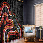 Indigenous Platypus Australia Window Curtain Australian Aboriginal Art Proud