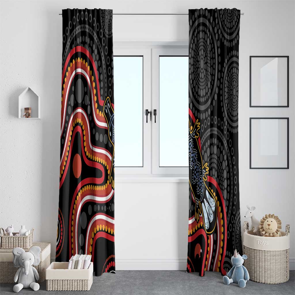 Indigenous Platypus Australia Window Curtain Australian Aboriginal Art Proud