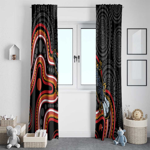 Indigenous Platypus Australia Window Curtain Australian Aboriginal Art Proud