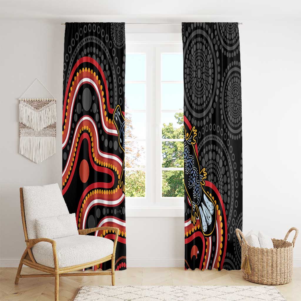 Indigenous Platypus Australia Window Curtain Australian Aboriginal Art Proud