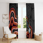 Indigenous Platypus Australia Window Curtain Australian Aboriginal Art Proud