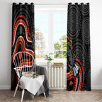 Indigenous Platypus Australia Window Curtain Australian Aboriginal Art Proud