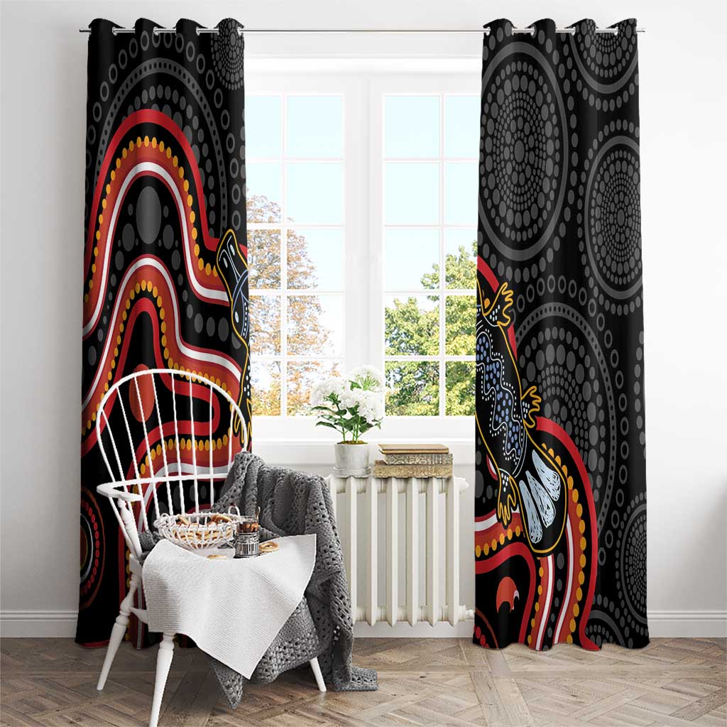 Indigenous Platypus Australia Window Curtain Australian Aboriginal Art Proud
