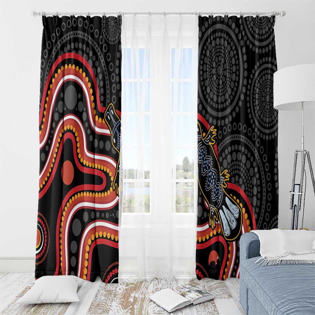 Indigenous Platypus Australia Window Curtain Australian Aboriginal Art Proud