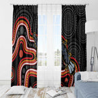 Indigenous Platypus Australia Window Curtain Australian Aboriginal Art Proud