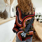 Indigenous Platypus Australia Women Casual Shirt Australian Aboriginal Art Proud