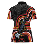 Indigenous Platypus Australia Women Polo Shirt Australian Aboriginal Art Proud