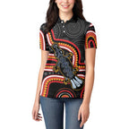 Indigenous Platypus Australia Women Polo Shirt Australian Aboriginal Art Proud