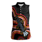 Indigenous Platypus Australia Women Sleeveless Polo Shirt Australian Aboriginal Art Proud