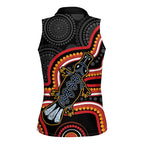Indigenous Platypus Australia Women Sleeveless Polo Shirt Australian Aboriginal Art Proud