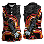 Indigenous Platypus Australia Women Sleeveless Polo Shirt Australian Aboriginal Art Proud