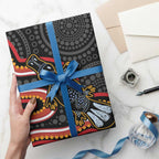 Indigenous Platypus Australia Wrapping Paper Australian Aboriginal Art Proud