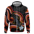 Indigenous Platypus Australia Zip Hoodie Australian Aboriginal Art Proud
