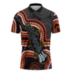 Indigenous Platypus Australia Zipper Polo Shirt Australian Aboriginal Art Proud