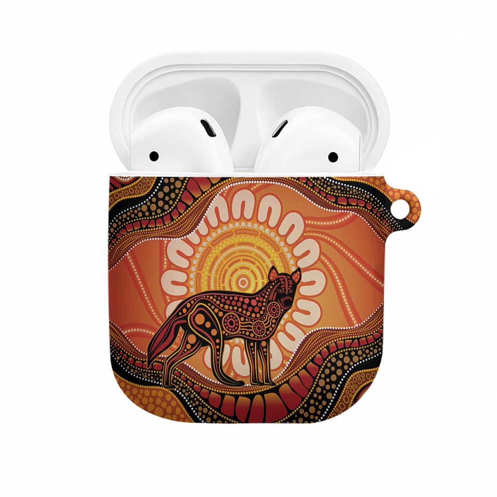 Indigenous Dingo Australia AirPods Case Australian Aboriginal Art Proud
