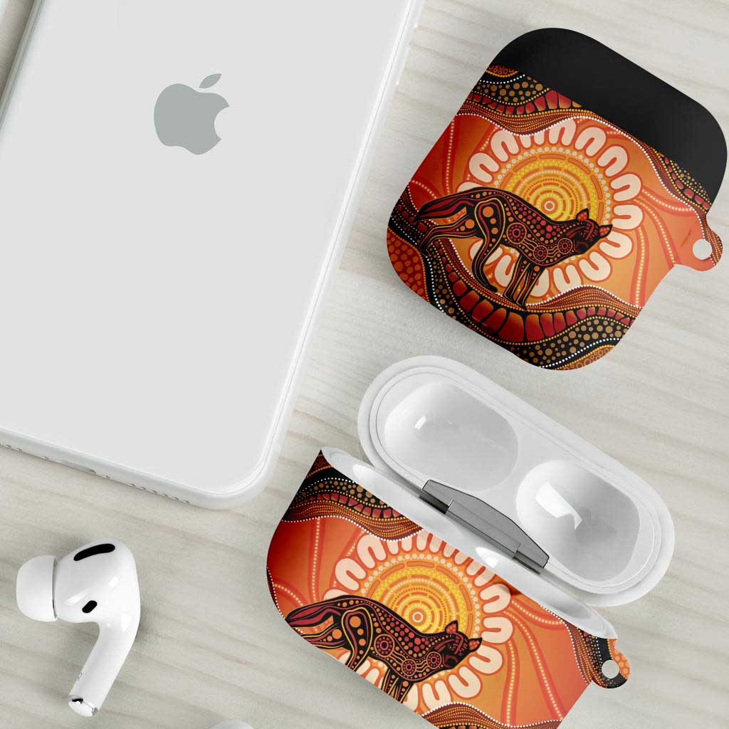 Indigenous Dingo Australia AirPods Case Australian Aboriginal Art Proud