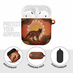 Indigenous Dingo Australia AirPods Case Australian Aboriginal Art Proud