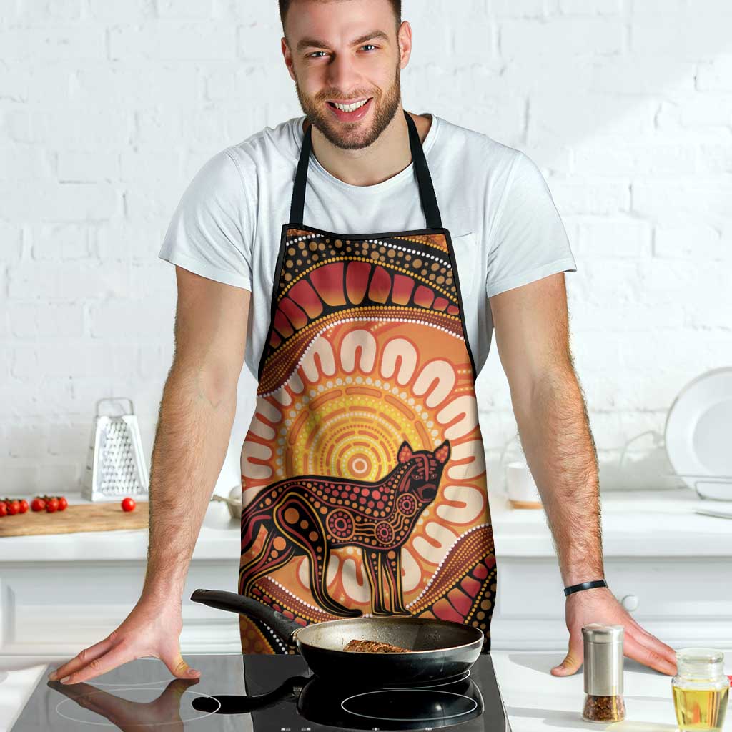 Indigenous Dingo Australia Apron Australian Aboriginal Art Proud