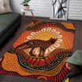 Indigenous Dingo Australia Area Rug Australian Aboriginal Art Proud