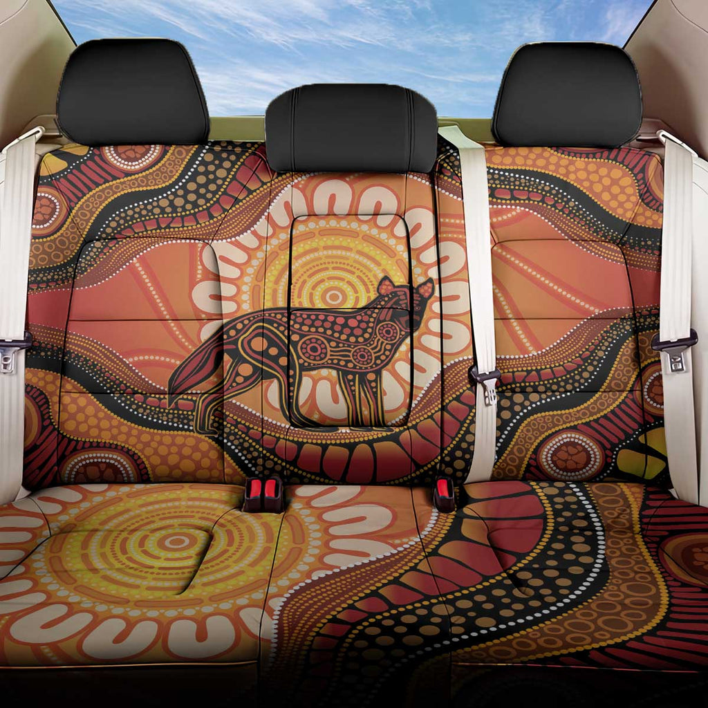 Indigenous Dingo Australia Back Car Seat Cover Australian Aboriginal Art Proud